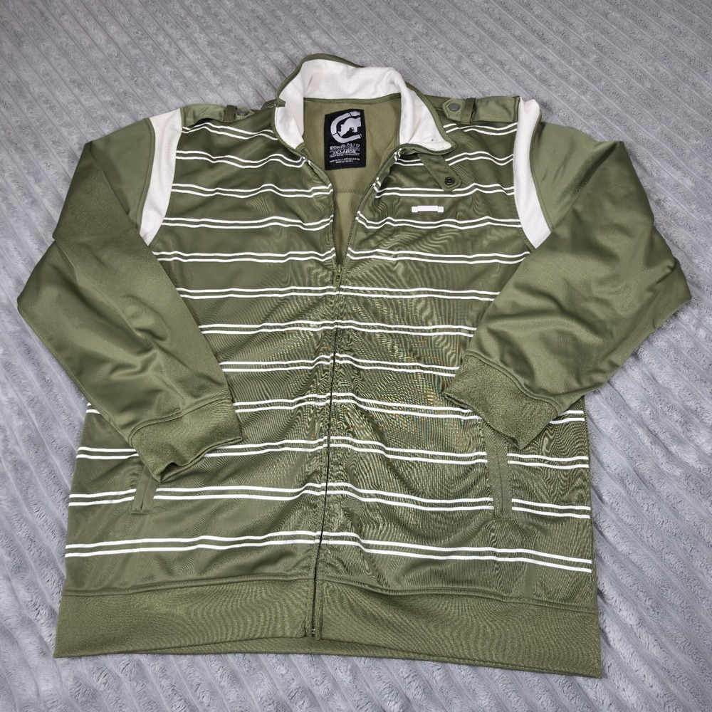 Ecko Jacket Mens 2XL‎ XXL Green Unltd Track Full Zip Coat NWOT